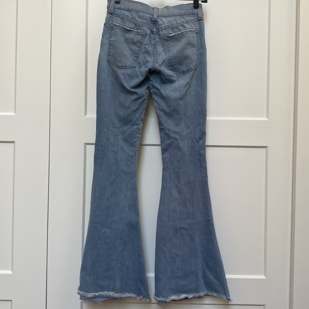Free People Blue Flare Jeans - Picture 4 of 11